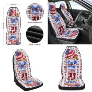 Santa Claus Christmas American flag Seat Cover&hellip;