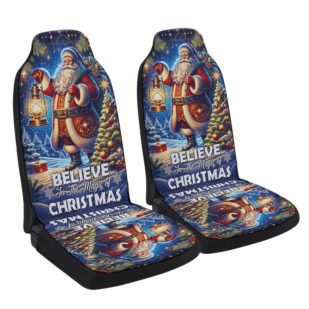 Santa Claus Christmas Seat Cover Cars, Christmas Car Seat Cover, Car Seat Cover