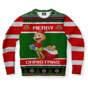 Santa Elf Ugly Christmas Sweater, Christmas Sweater,&hellip;