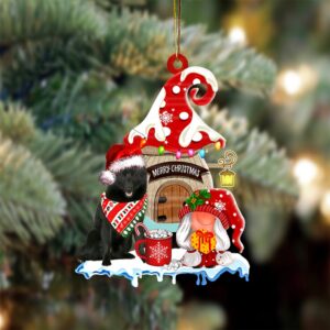 Schipperke With Mushroom House Christmas Ornament, Christmas&hellip;