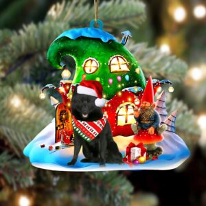 Schipperke With Rudolph’s House Christmas Ornament, Christmas&hellip;