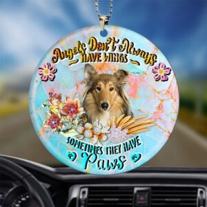 Scotch Collie Sometimes They Have Paws Ornament,&hellip;