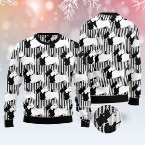 Scottish Terrier Black And White Ugly Christmas&hellip;