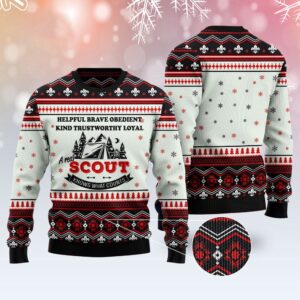 Scout Knows What Counts Ugly Christmas Sweater,&hellip;