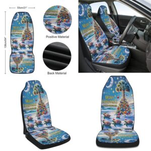 Sea Turtles Merry Christmas Palmetto Tree South Carolina Seat Cover Cars Christmas Car Seat Cover Car Seat Cover 2 tmiw7r.jpg