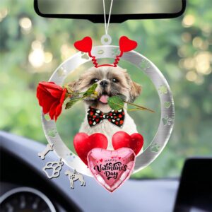 Shih Tzu With Rose & Heart Balloon&hellip;