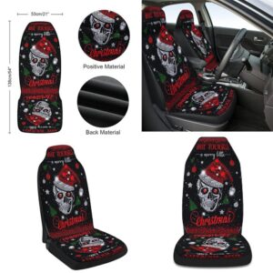 Skull Santa Have Yourself A Merry Little Christmas Seat Cover Cars Christmas Car Seat Cover Car Seat Cover 2 rrhnil.jpg