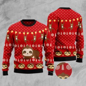 Sloth Lover Ugly Christmas Sweater, Christmas Sweater,&hellip;