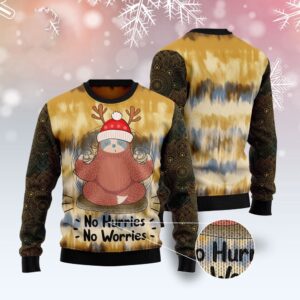 Sloth Mandala Ugly Christmas Sweater, Christmas Sweater,&hellip;