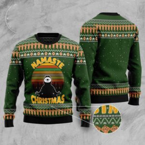 Sloth Namaste Ugly Christmas Sweater, Christmas Sweater,&hellip;