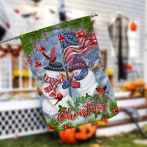 Snowman Merry Christmas Garden FlagXmas, Garden Flags,&hellip;