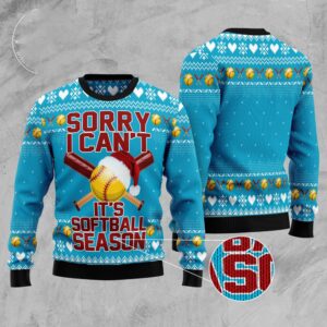 Soft Ball Season Ugly Christmas Sweater, Christmas&hellip;