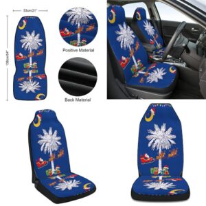 South Carolina Christmas Santa Christmas Palmetto Tree Seat Cover Cars Christmas Car Seat Cover Car Seat Cover 2 hk1k1k.jpg