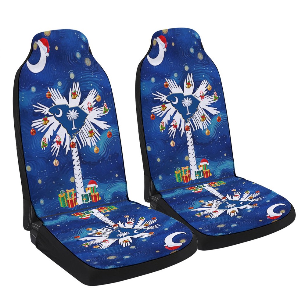 South Carolina Christmas Strry Night Seat Cover Cars, Christmas Car Seat Cover, Car Seat Cover