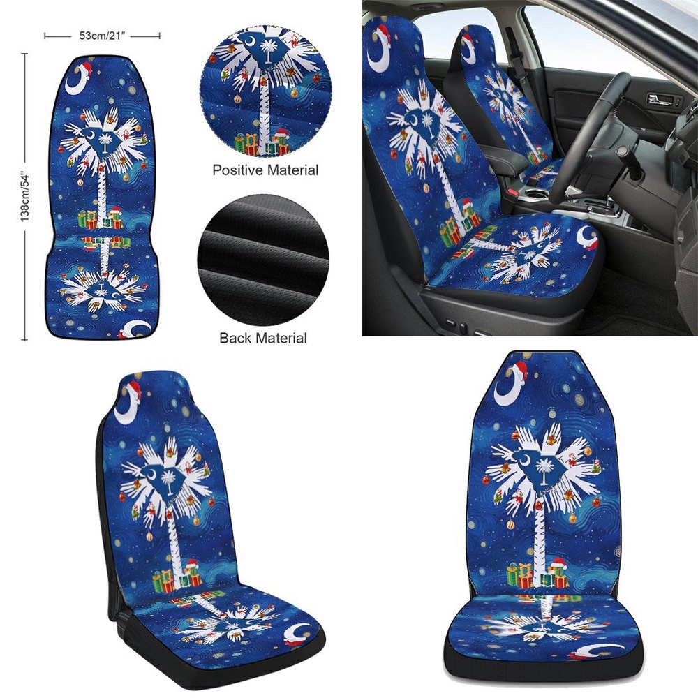 South Carolina Christmas Strry Night Seat Cover Cars, Christmas Car Seat Cover, Car Seat Cover