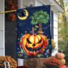 South Carolina Halloween Witchcraft Flag Pumpkins Palm Tree, Halloween Flag, Halloween Garden Flags, Halloween House Flags
