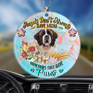 St Bernard Sometimes They Have Paws Ornament,&hellip;