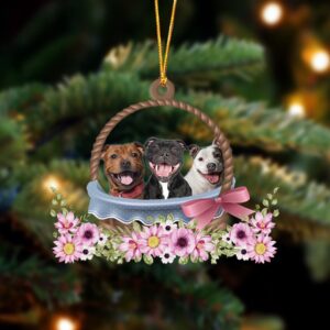 Staffordshire Bull Terrier Dogs In The Basket&hellip;