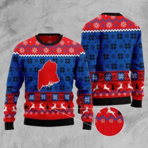 Sweet Home Maine Ugly Christmas Sweater, Christmas&hellip;