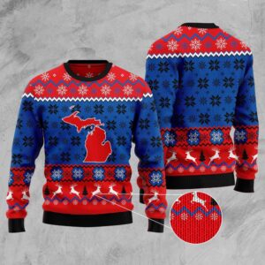 Sweet Home Michigan Ugly Christmas Sweater, Christmas&hellip;