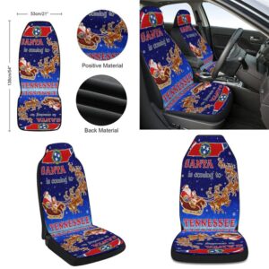 Tennessee Christmas Santa Is Coming To Tennessee Seat Cover Cars Christmas Car Seat Cover Car Seat Cover 2 ey37hf.jpg