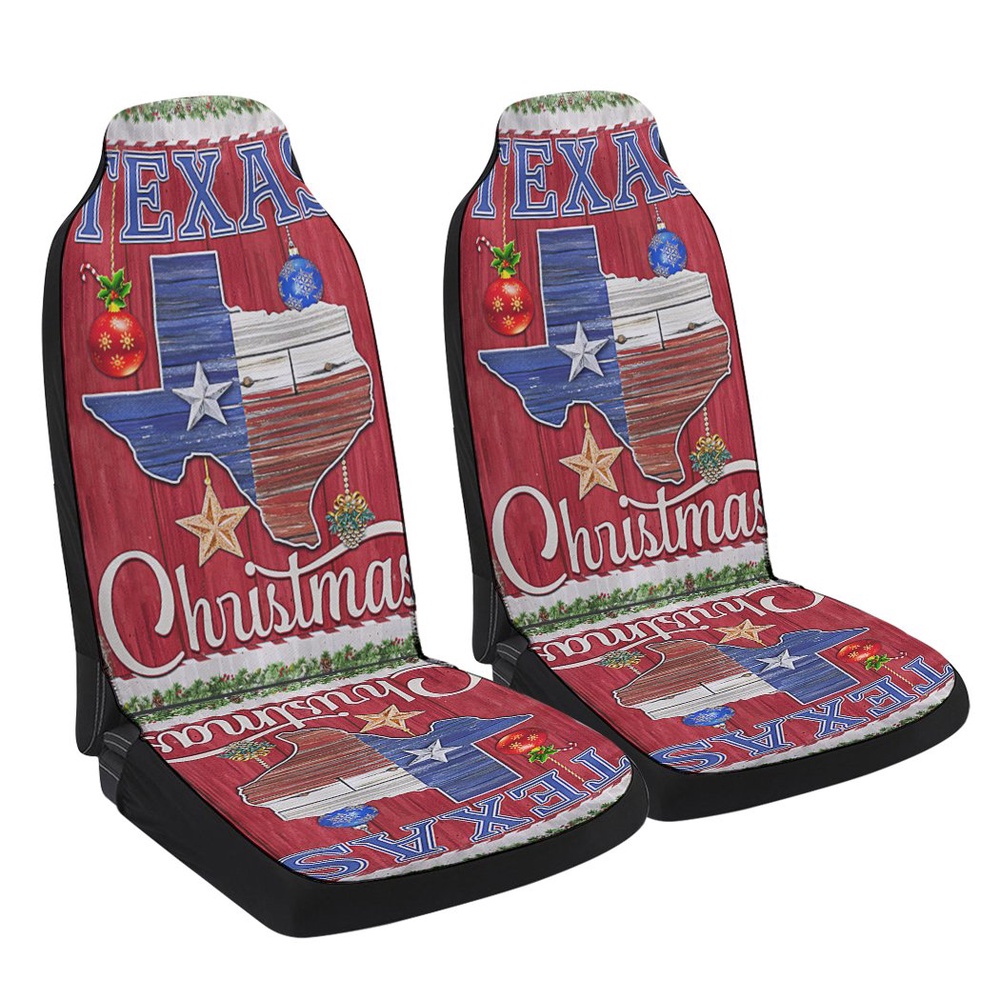 Texas Christmas Merry Christmas Seat Cover Cars, Christmas Car Seat Cover, Car Seat Cover