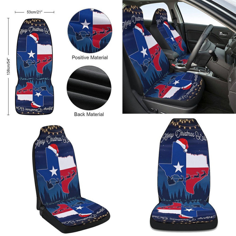 Texas Merry Christmas You all Seat Cover Cars, Christmas Car Seat Cover, Car Seat Cover