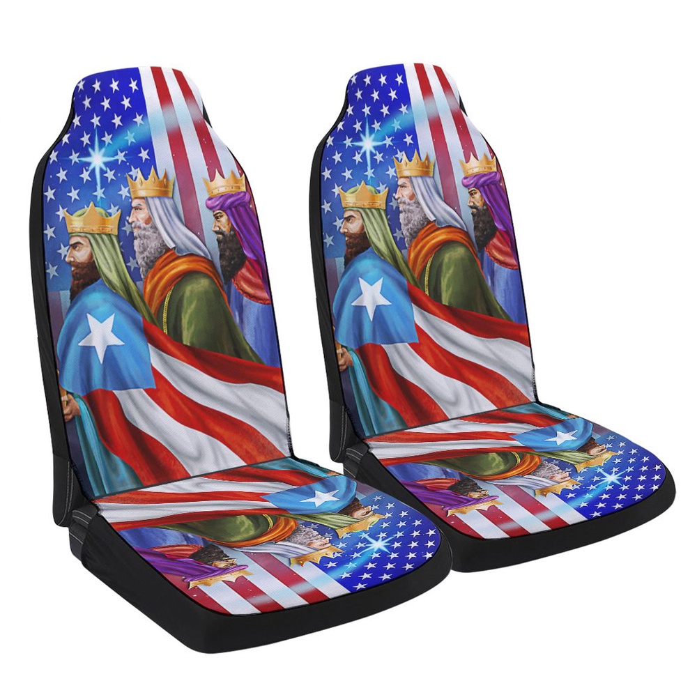 Three Kings Three Wise Men Nativity Of Jesus Puerto Rico US Christmas Seat Cover Cars, Christmas Car Seat Cover, Car Seat Cover