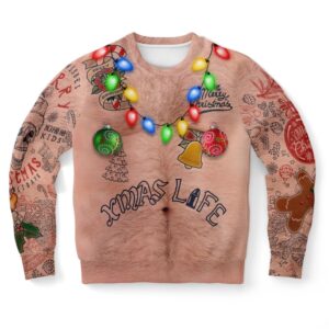 Topless Xmas Life Ugly Christmas Sweater, Christmas&hellip;