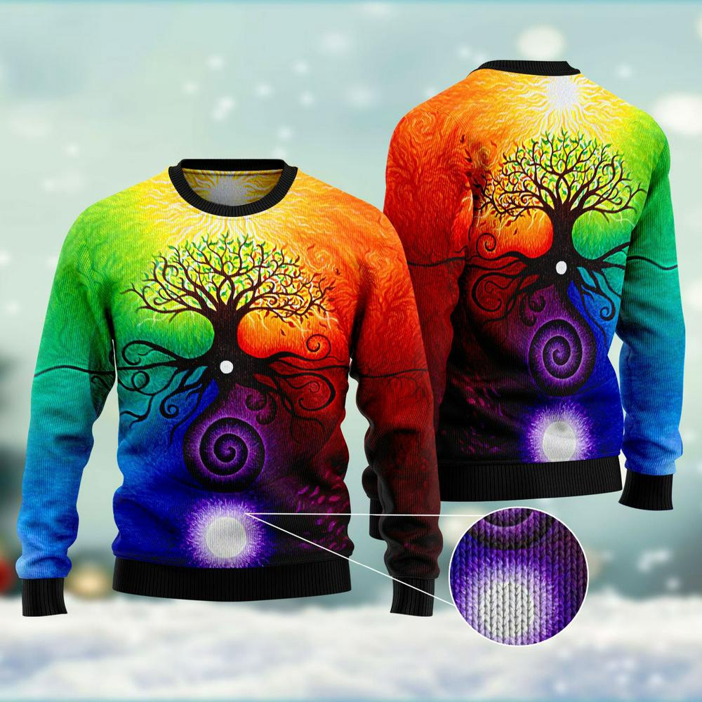 Tree Of Life Ugly Christmas Sweater, Xmas Tree Sweater, Christmas Sweater
