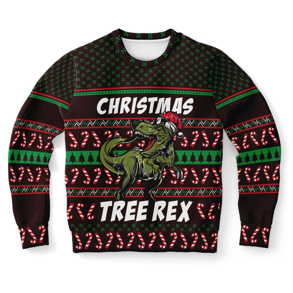 Tree Rex Ugly Christmas Sweater, Christmas Sweater, Ugly Sweater, Funny Xmas Sweaters