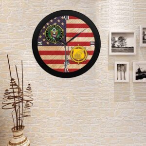 U.S. Army Transportation Corps Black Wall Clock,&hellip;