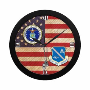 US Air Force District of Washington Wall Clock, Military Clocks, 24 Hour Clocks