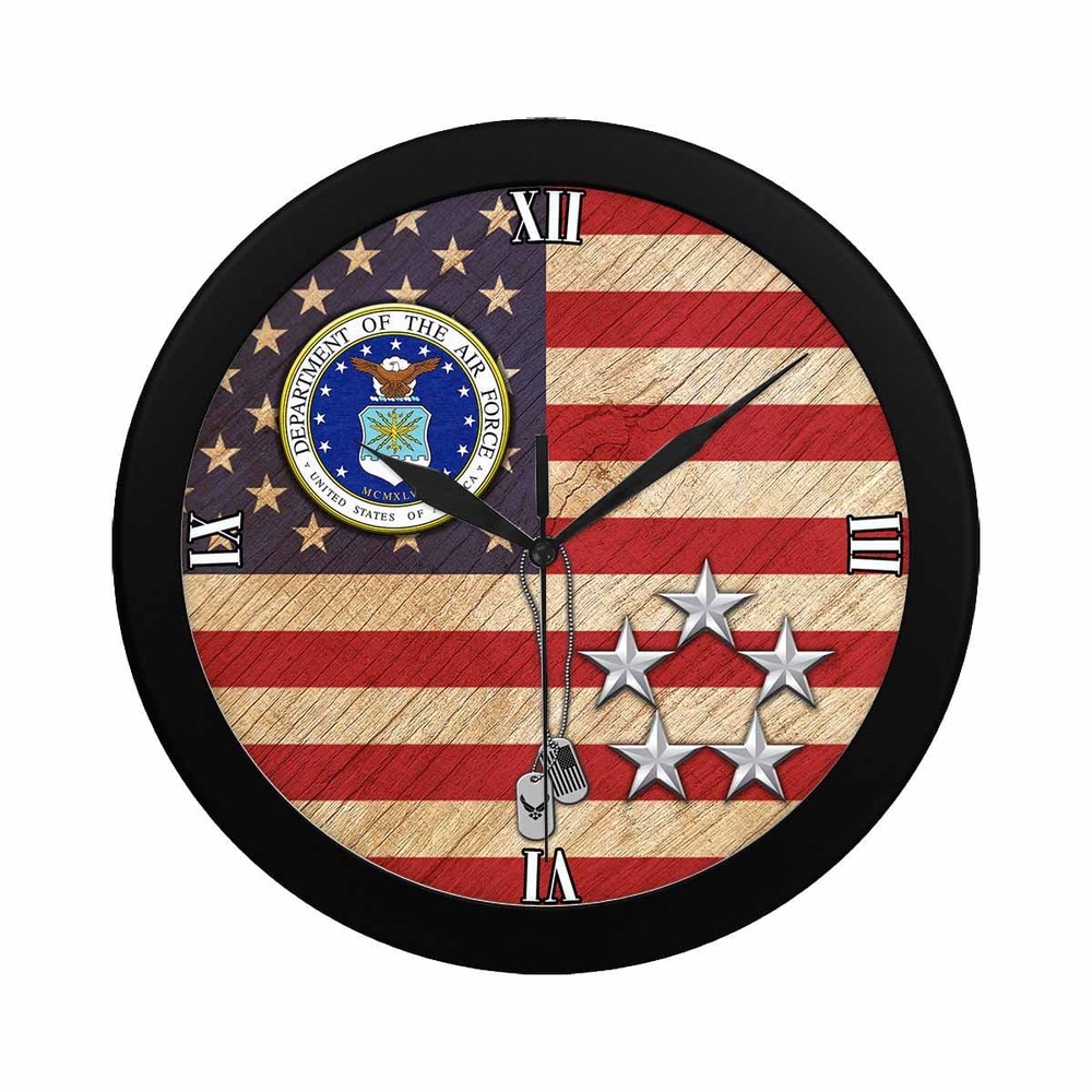 US Air Force O-10 General of the Air Force GAF O10 Wall Clock, Military Clocks, 24 Hour Clocks US Air Force O-10 General of the Air Force GAF O10 Wall Clock, Military Clocks, 24 Hour Clocks