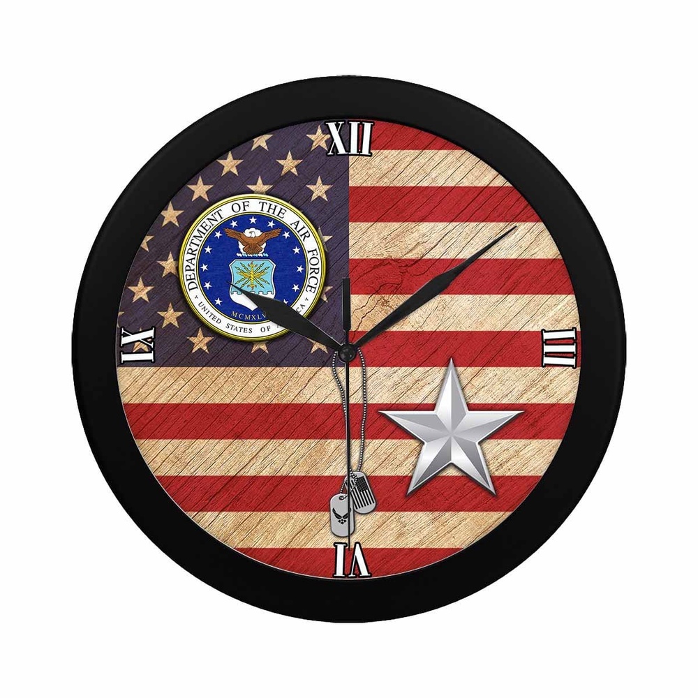 US Air Force O-7 Brigadier General Brig O7 Wall Clock, Military Clocks, 24 Hour Clocks US Air Force O-7 Brigadier General Brig O7 Wall Clock, Military Clocks, 24 Hour Clocks