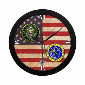 US Army Public Health Service Black Wall Clock Military Clocks 24 Hour Clocks 2 gqux7k.jpg