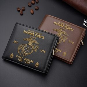 US Marine Corps Men Wallet Custom Name&hellip;