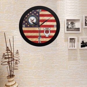US Navy Musician Navy MU Wall Clock,&hellip;