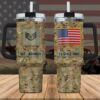 US Navy Custom Name Rank Stanley Tumbler 40Oz, Camouflage Tumbler, Veteran Tumbler, Military Tumbler