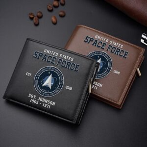 US Space Force Military Men Wallet Custom&hellip;