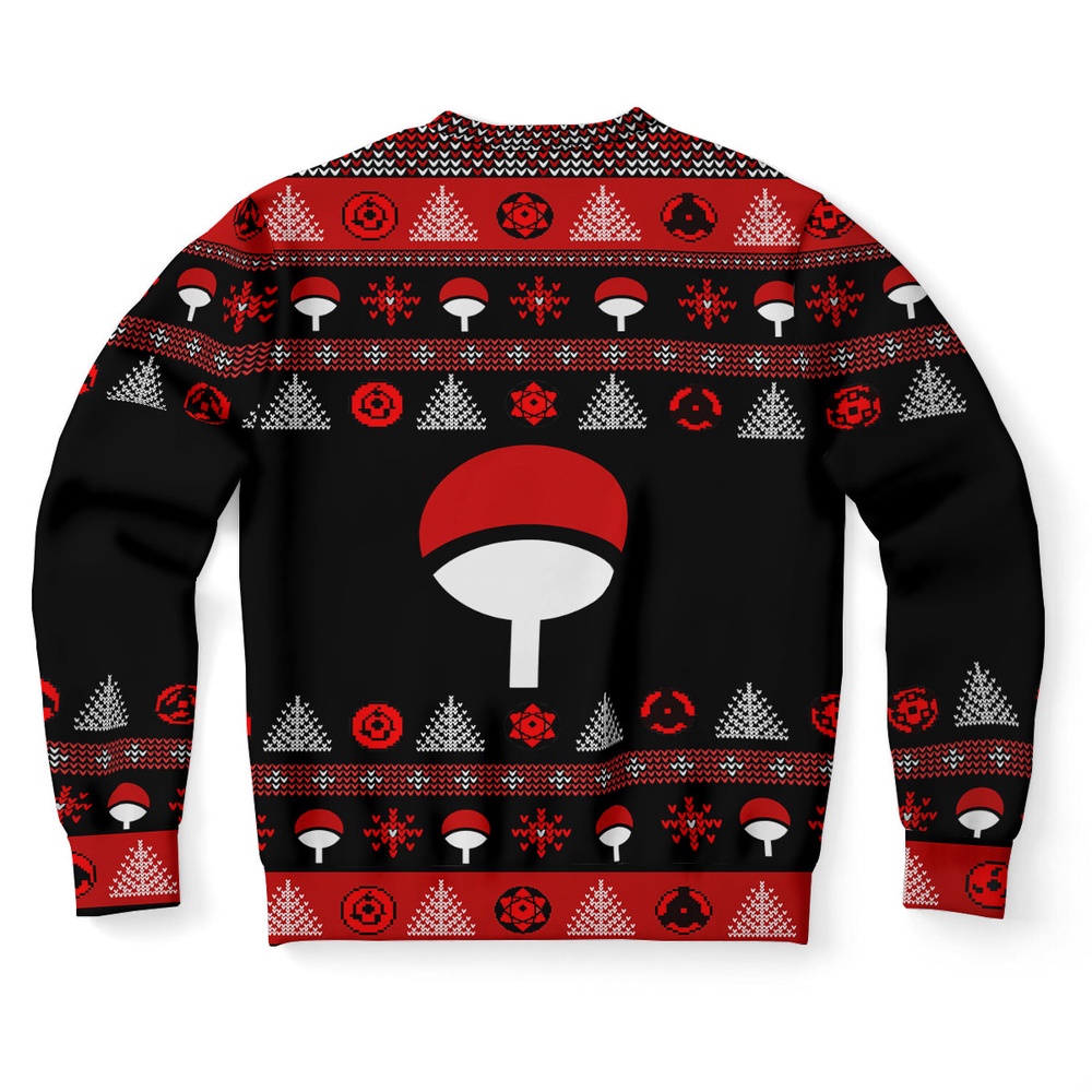 Uchiha Clan Ugly Christmas Sweater, Christmas Sweater, Ugly Sweater, Funny Xmas Sweaters
