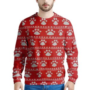 Ugly Christmas Paw Men s Sweatshirt Christmas Sweater Ugly Sweater Funny Xmas Sweaters 1 oubxlz.jpg
