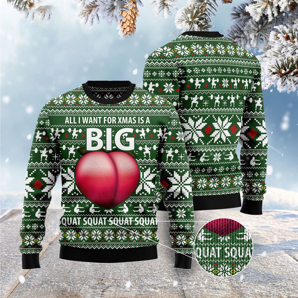 Ugly Sweater Big Booty Ugly Christmas Sweater, Christmas Sweater, Ugly Sweater, Funny Xmas Sweaters