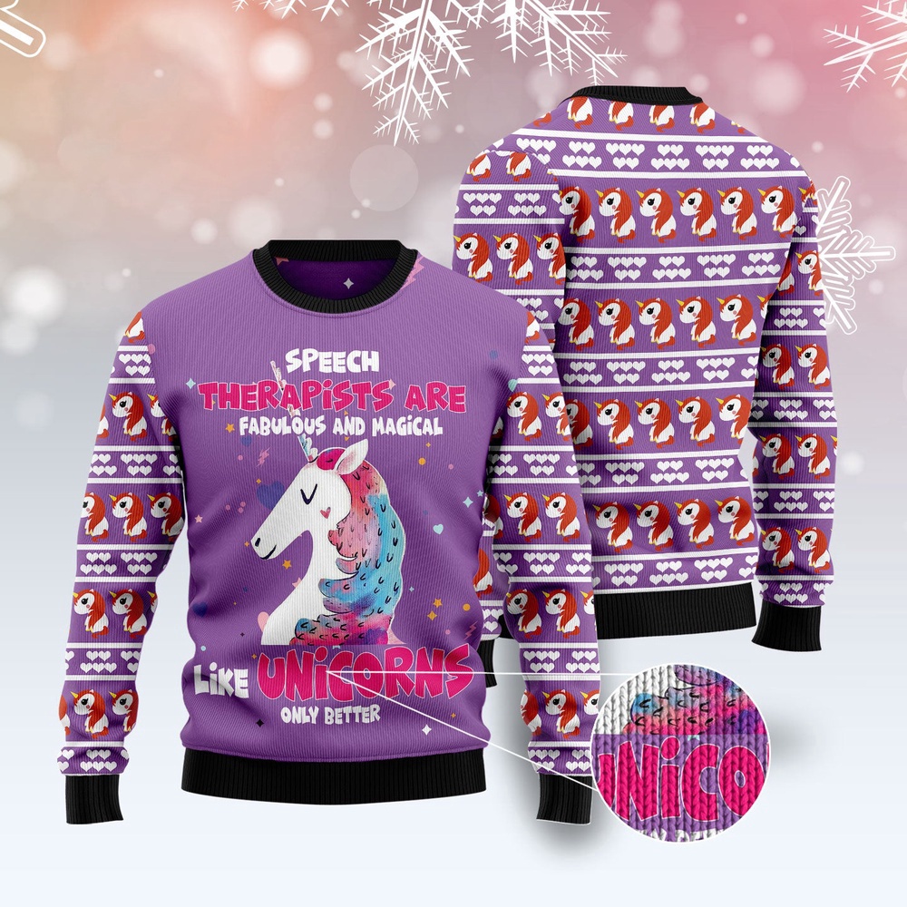 Unicorn Magical Ugly Christmas Sweater, Christmas Sweater, Ugly Sweater, Funny Xmas Sweaters