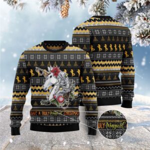 Unicorn Truly Magical Christmas Ugly Christmas Sweater,&hellip;