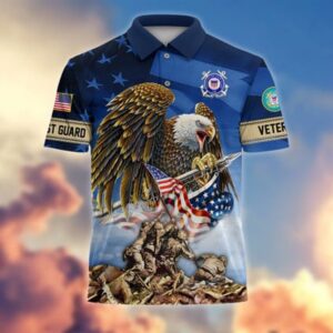 Veteran Polo Shirt, American Pride US Coast&hellip;