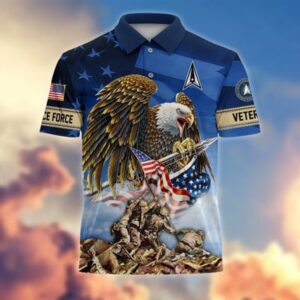 Veteran Polo Shirt, American Pride US Space&hellip;