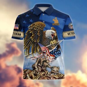 Veteran Polo Shirt, American Pride US Veterans&hellip;