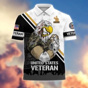 Veteran Polo Shirt, Premium Proudly Served US&hellip;