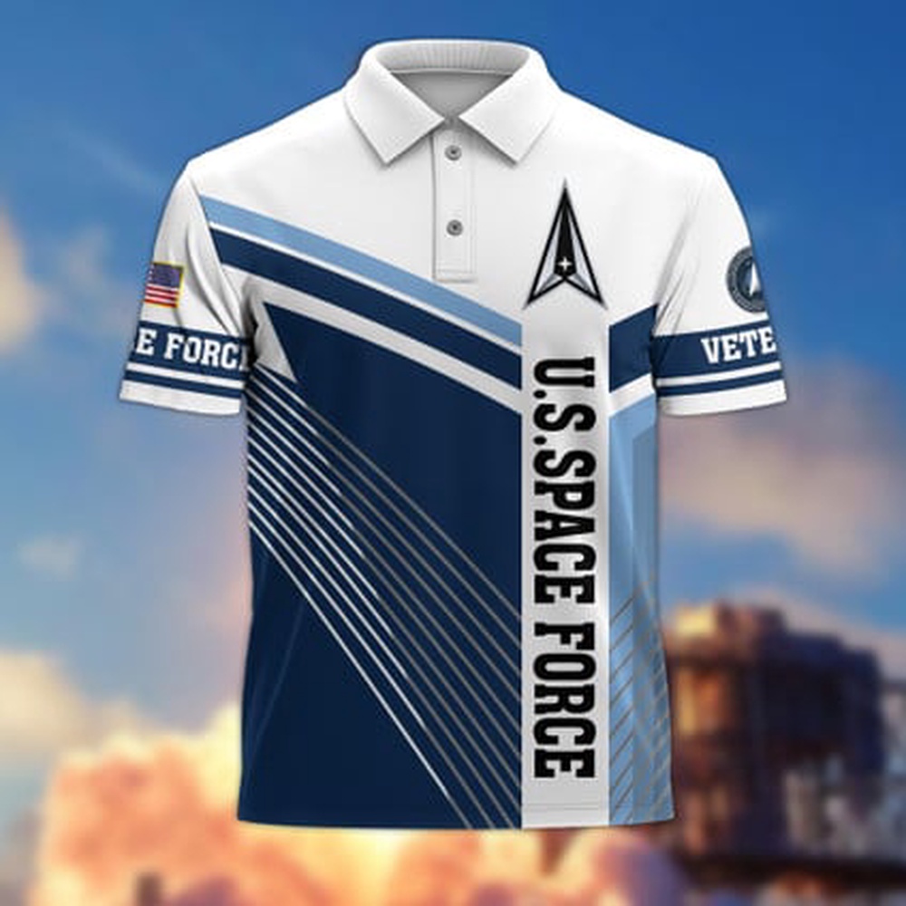 Veteran Polo Shirt, US Space Force Veterans Polo Shirt
